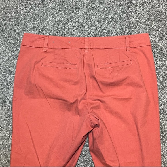 Loft Original Crop Pants Womens Size 10P Salmon Stretch Beach Preppy - Picture 9 of 10
